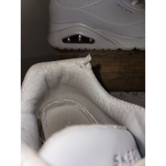 Skechers Uno-Shiny One Sneaker White Size 10 - Picture 3 of 5
